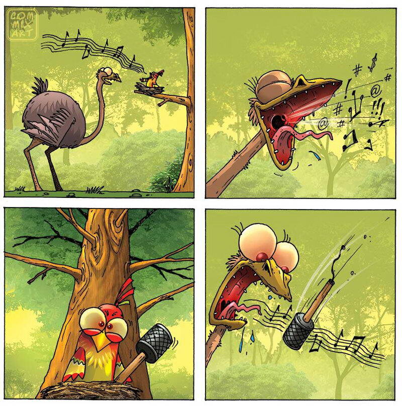 Funny comics. Карикатуры комиксы. Страус карикатура. Комикс про страуса. Юмор про страусов.