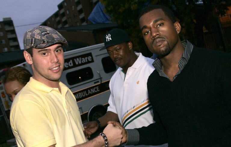 Scooter Braun и Kanye West в 2005 году