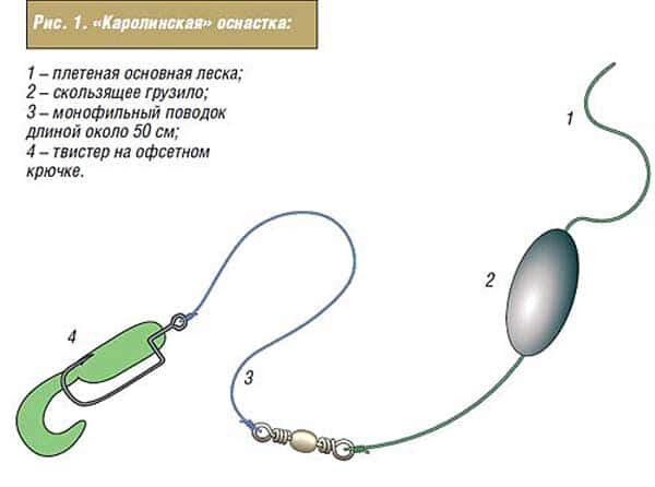 Как работает отводной поводок на течении (подводное видео)