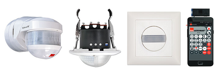 Существуют локальные системы управления, с применением только датчиков движения, присутствия и освещенности. Датчики в свою очередь уже имеют все необходимые устройства в одном корпусе для автоматического управления освещением по вышеуказанным факторам.В этих решениях датчики могут управлять не только освещением, но и другими нагрузками, такими как кондиционеры, вентиляторы, и другими. Их включение и выключение не должны зависеть от текущей освещенности. Например, когда человек заходит в кабинет, освещенности достаточно и свет не включается, но кондиционер должен включиться. Локальные системы, не могут в полном объеме интегрироваться в общую систему диспетчеризации здания, поэтому существуют шинные системы управления освещением которые работают на разных протоколах, и с помощью специальных шлюзов свободно интегрируются в различные системы верхнего уровня.