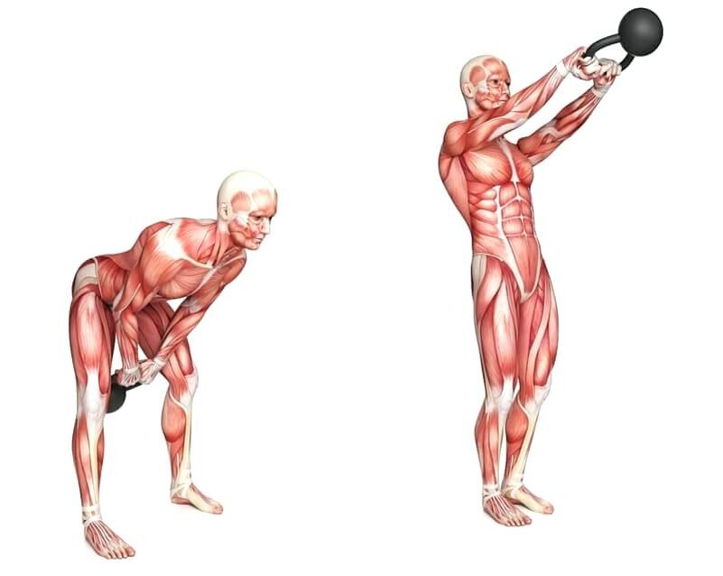 Мышцы развиты. Махи гирей группы мышц. Махи гирей мышцы спины. Kettlebell Swing мышцы. Упражнение махи гирей.