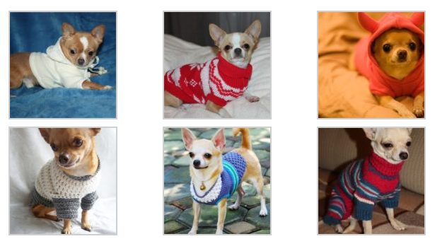 Материалы для вязаного свитера для собаки