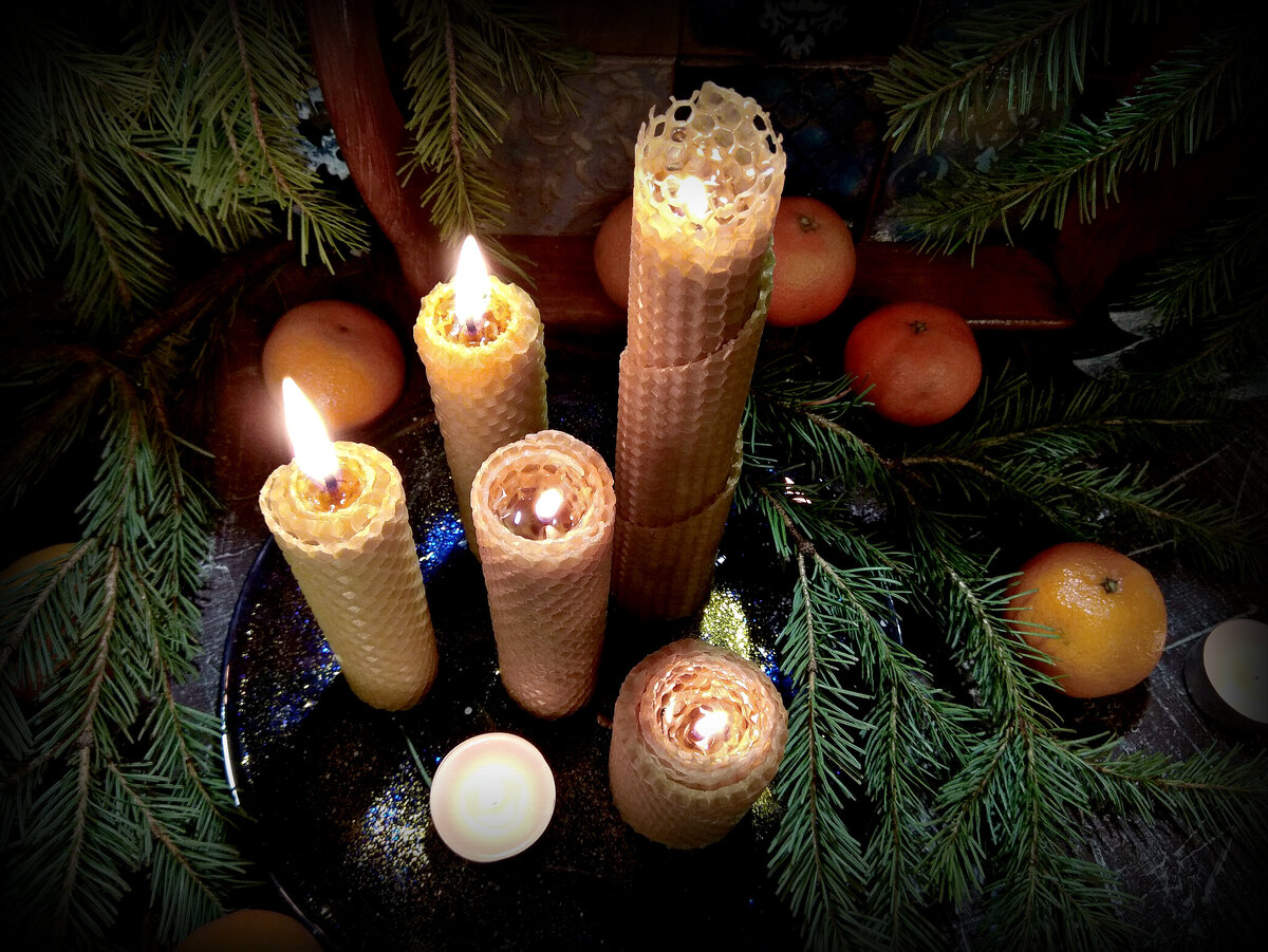 Гелевые свечи своими руками/Новогодняя свеча