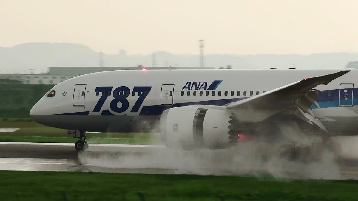 Так выглядит реверс на Boeing 787