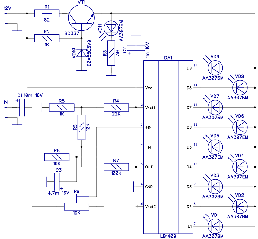 Lb1807 схема включения