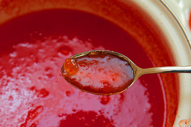 Вот так может уварится арбуз, практически в желе