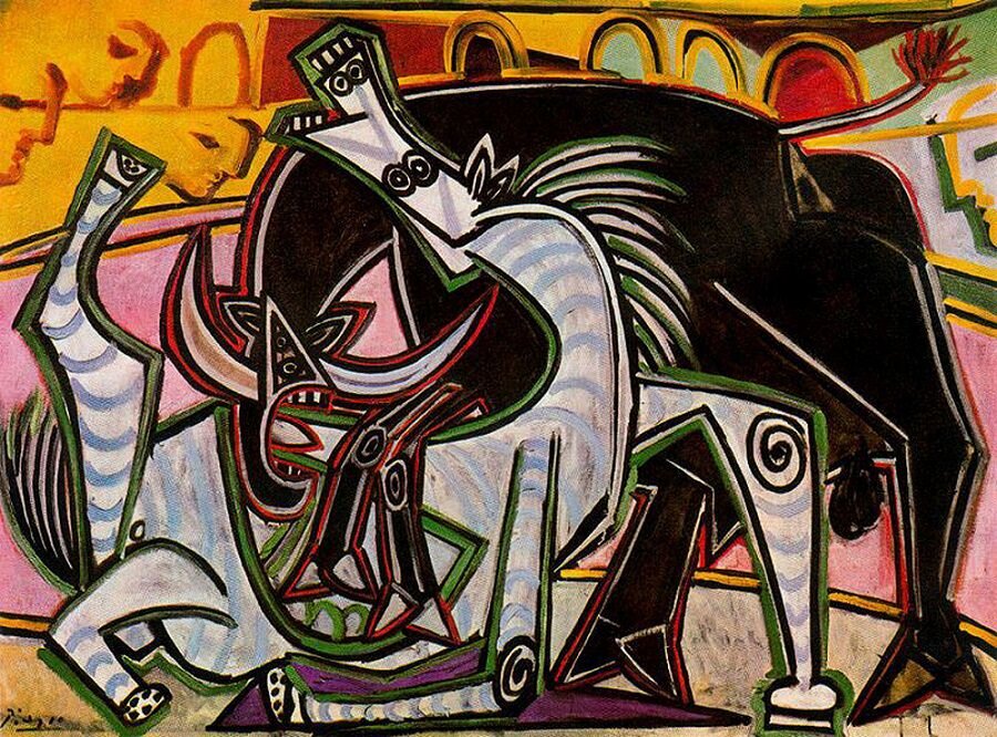Pablo Picasso "Corrida" (1934) - oil on canvas - 50 x 61 cm - private collection
