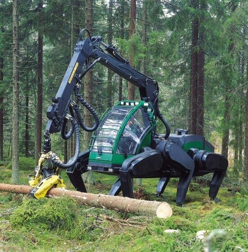 шагающий харвестер john deere