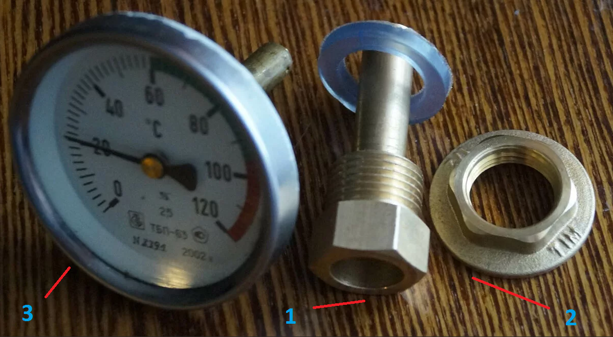 Термометр с гильзой