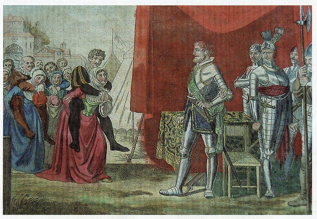 Картина написана в 1659 году и изображает финал осады Вайнсберга