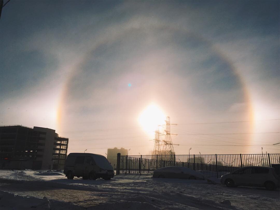 Гало в январе 2017, фото Юлия Микитенко