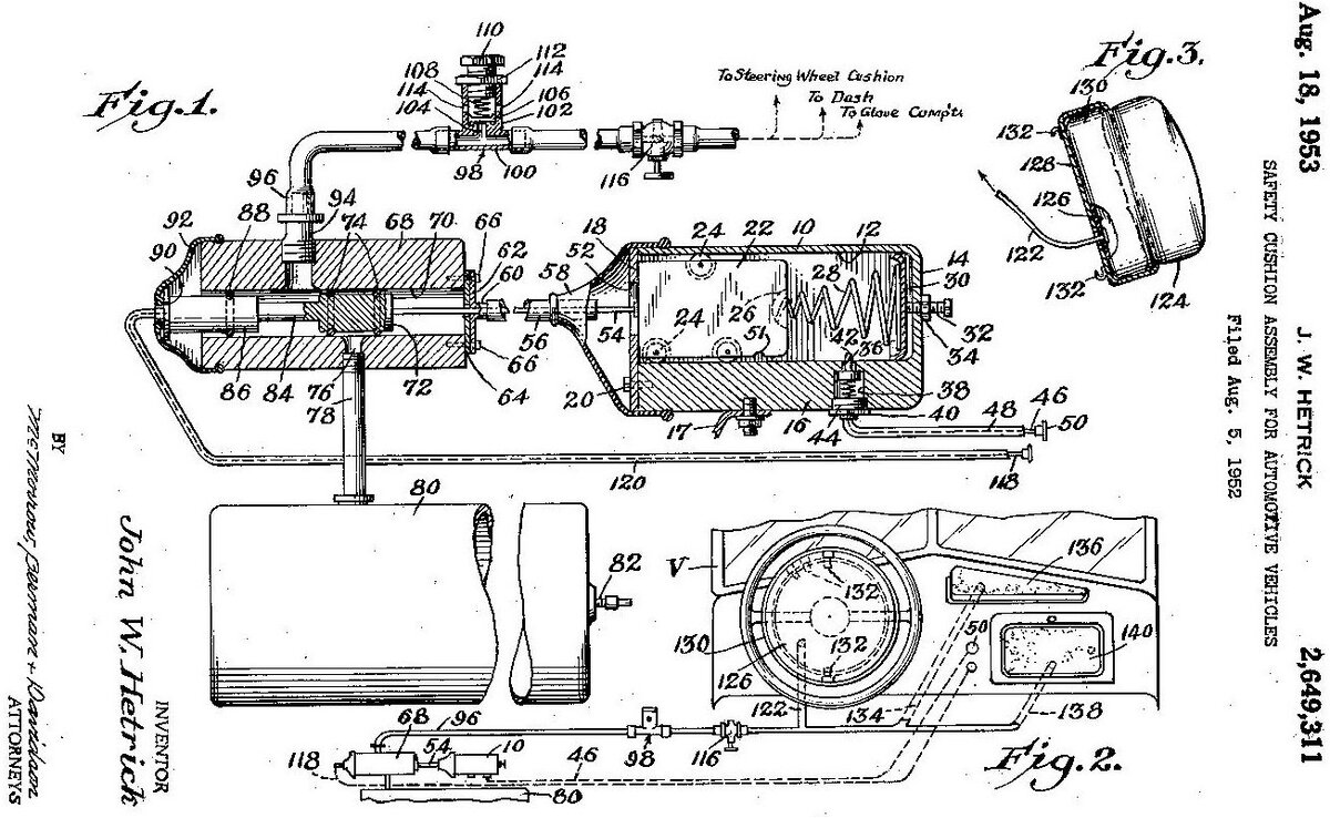 Схема подушки безопасности Джона У. Хетрика