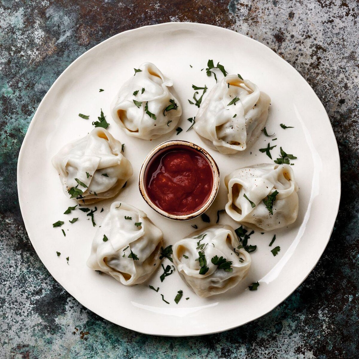 Манты из степной баранины