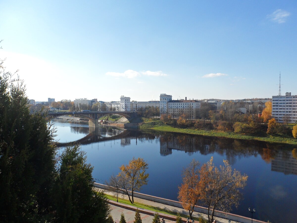 Вид на Витебск и Западную Двину.