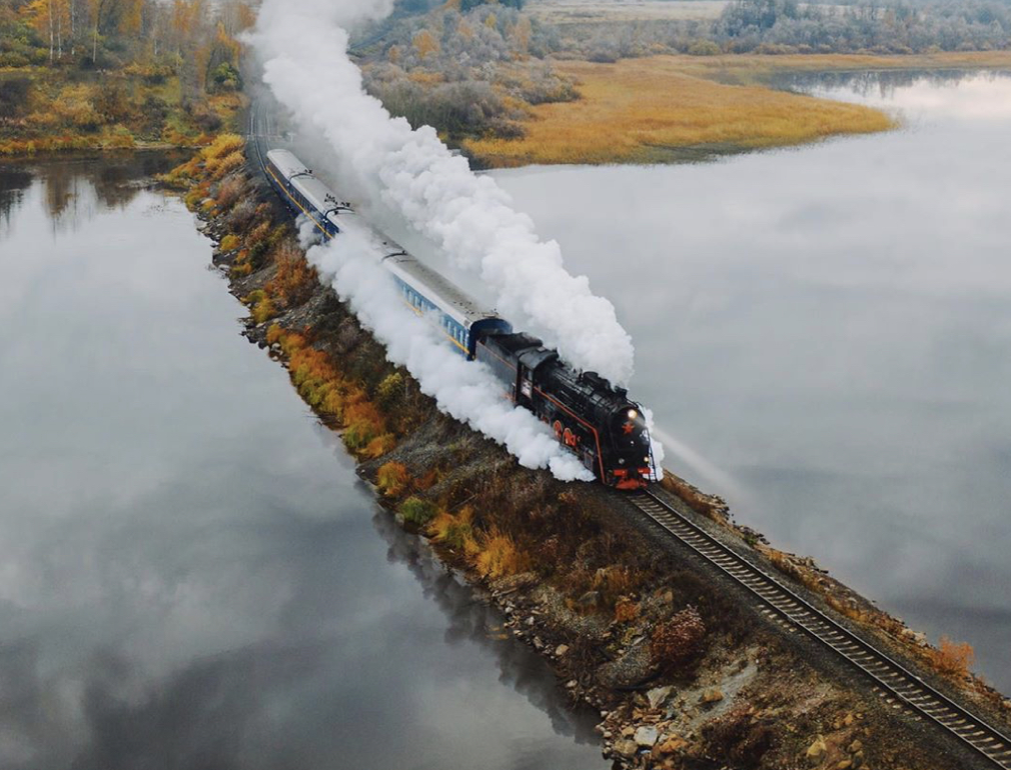 Поезд рускеала фото