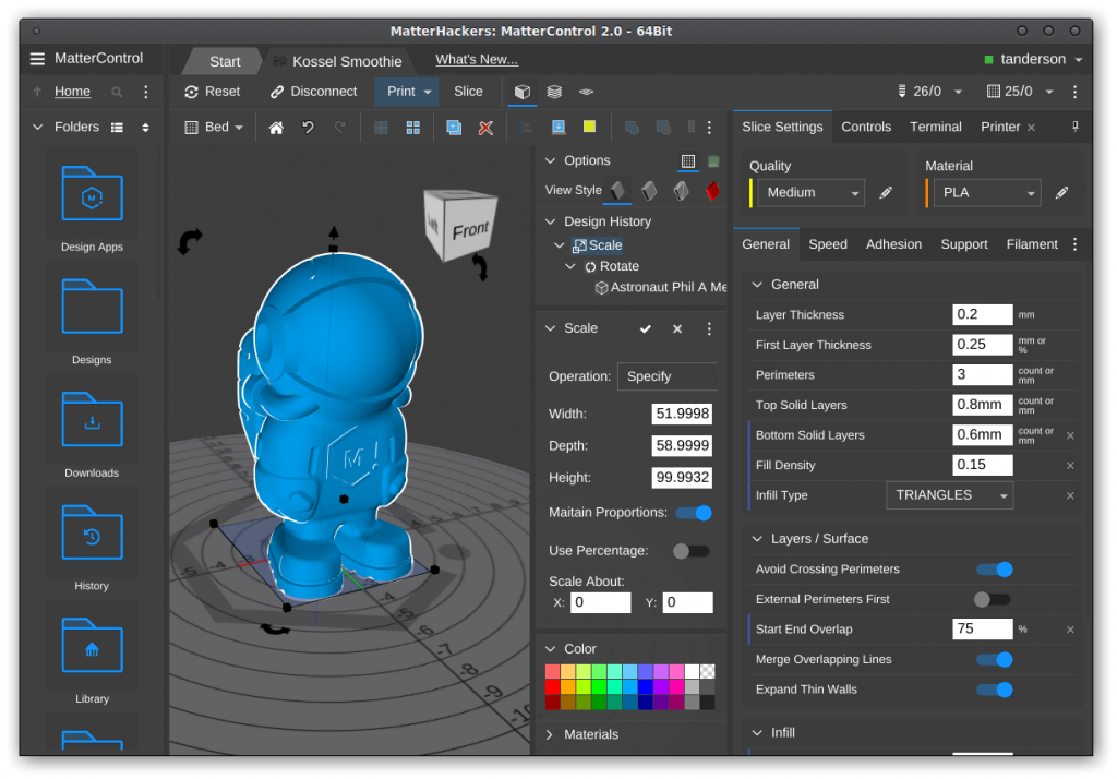 Программа для 3д принтера. Приложение для создания 3д моделей. MATTERCONTROL. MATTERCONTROL 2.0.