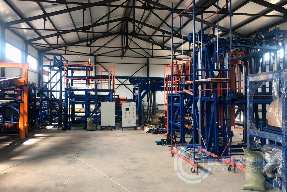 Участок заготовки сэндвич-панелей