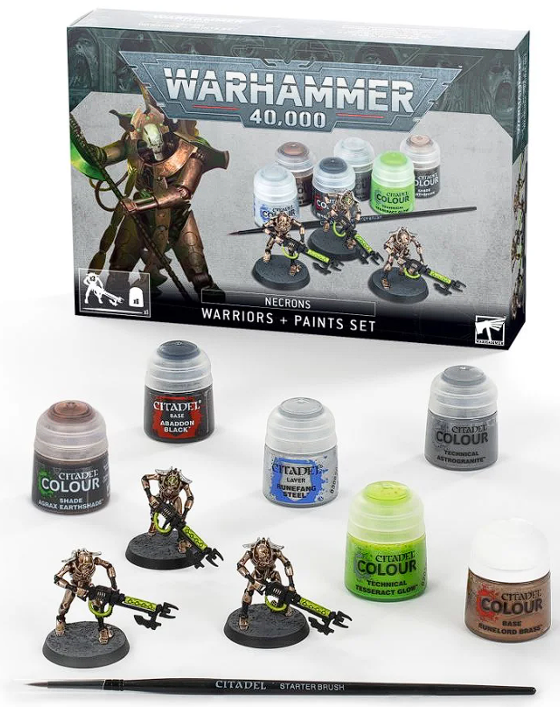 Warhammer 40000 - Necrons: Warriors + Paints Set
