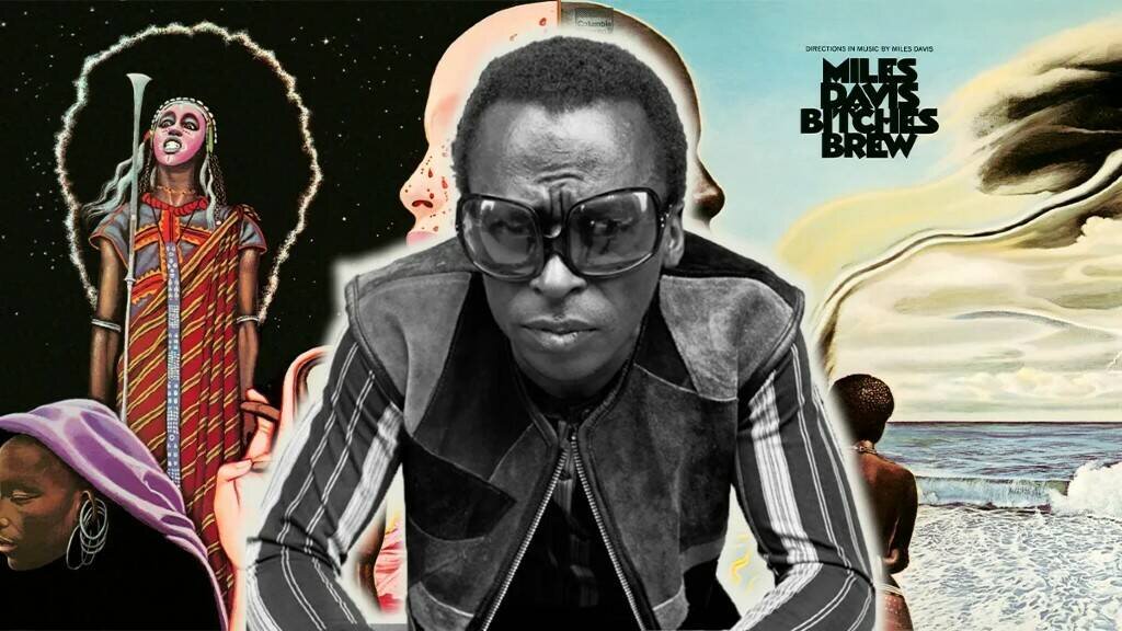 Miles Davis and Bitches Brew cover