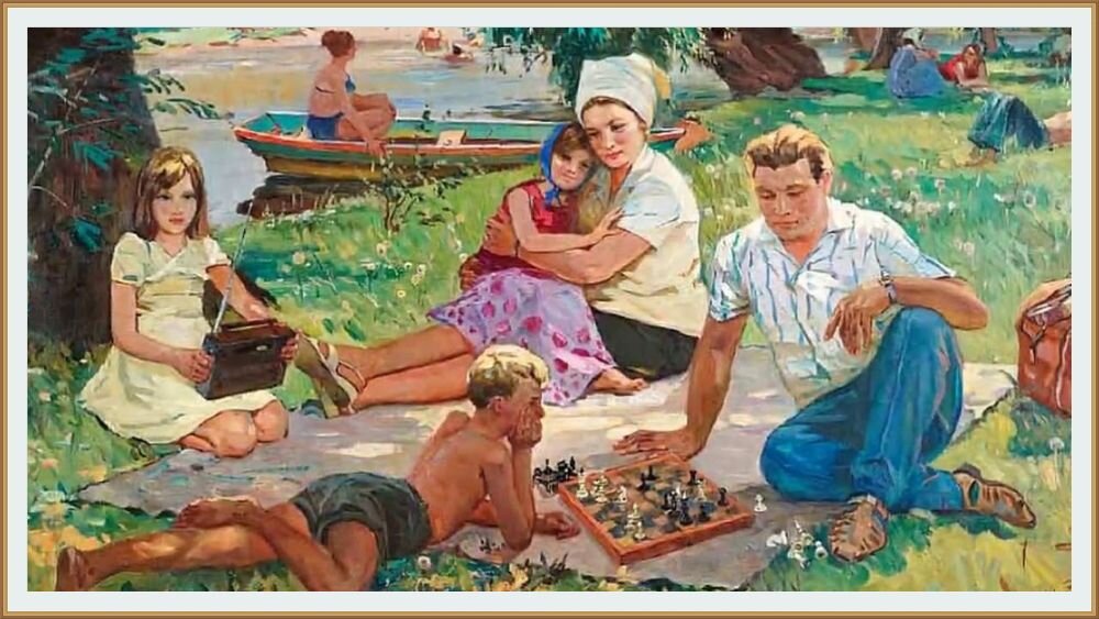 Советские люди на природе