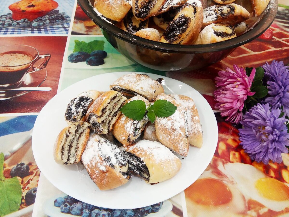 Печенье с маковой начинкой