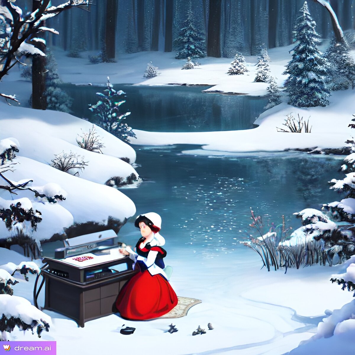 Белоснежка ищет контакт с Волшебным зеркалом