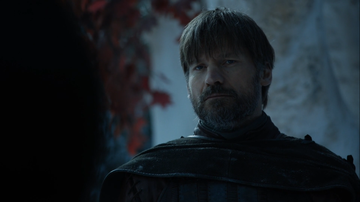 Джейме разговаривает с Браном в Богороще