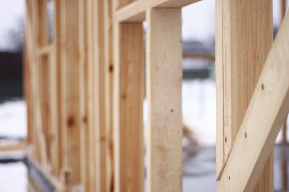 Возведение каркаса дома