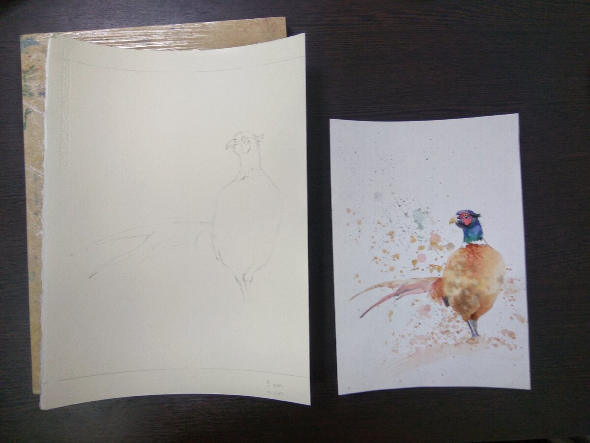 Рисунок под акварель