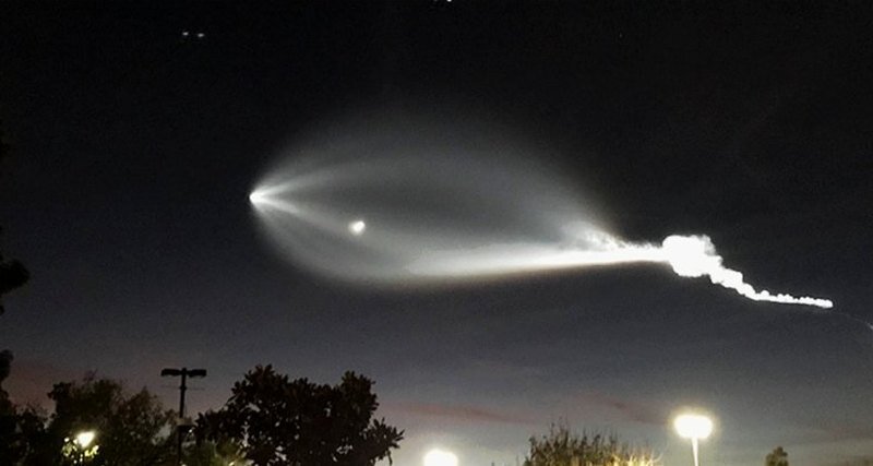 Запуск космического корабля SpaceX
