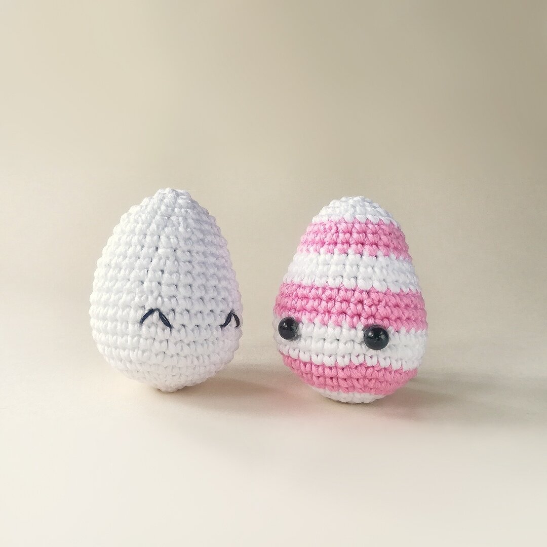 Вязаные яйца в стиле амигуруми (фото из собственного архива)