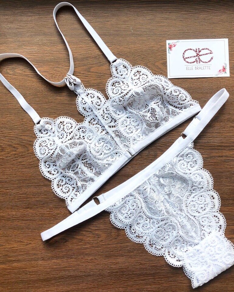 Комплект нижнего белья, сшитый моей ученицей