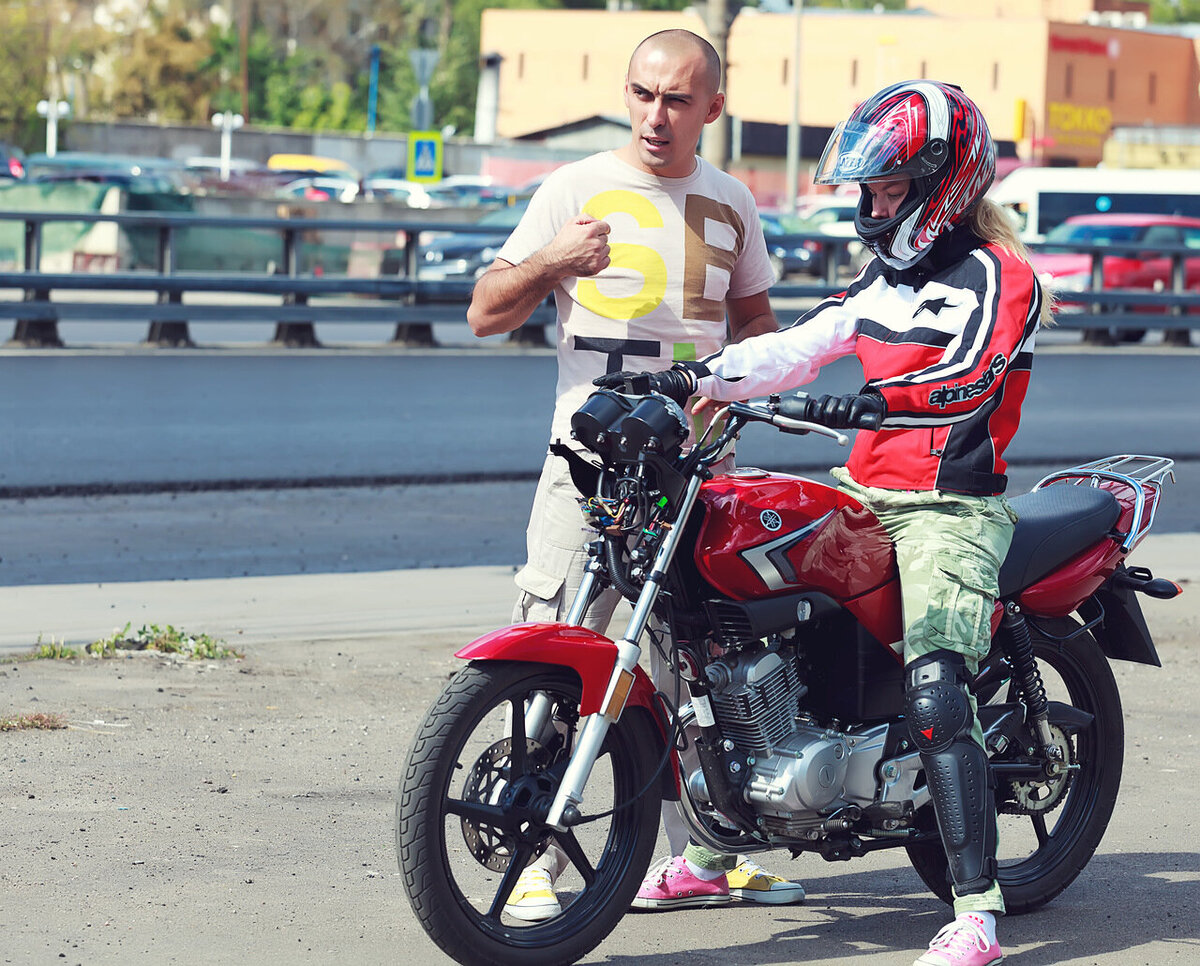 Первое занятие на площадке.