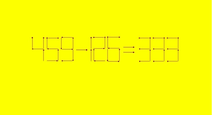 Рисунок авторский. Головоломка со спичками