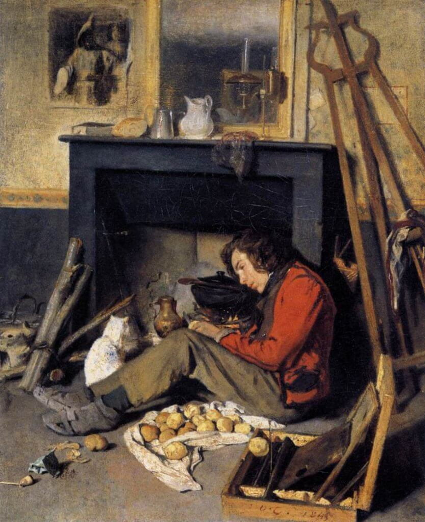Николя Октав Тассёр, "Мастерская художника",1845