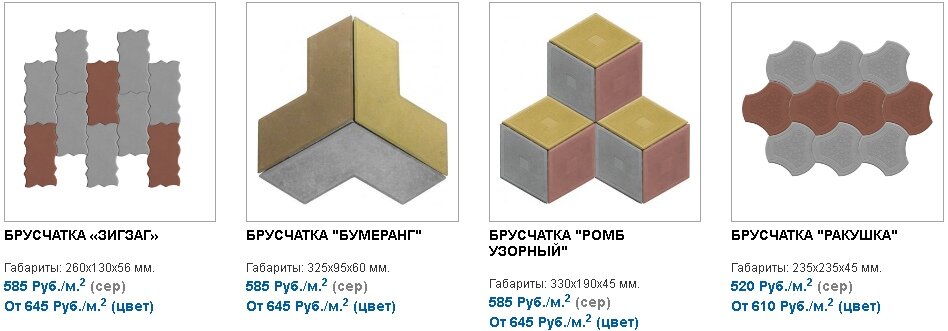 Дорожки из брусчатки. Примеры укладки 3D-рисунка