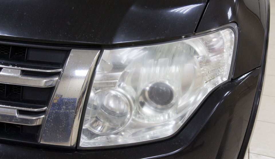 помутневшее стекло фары