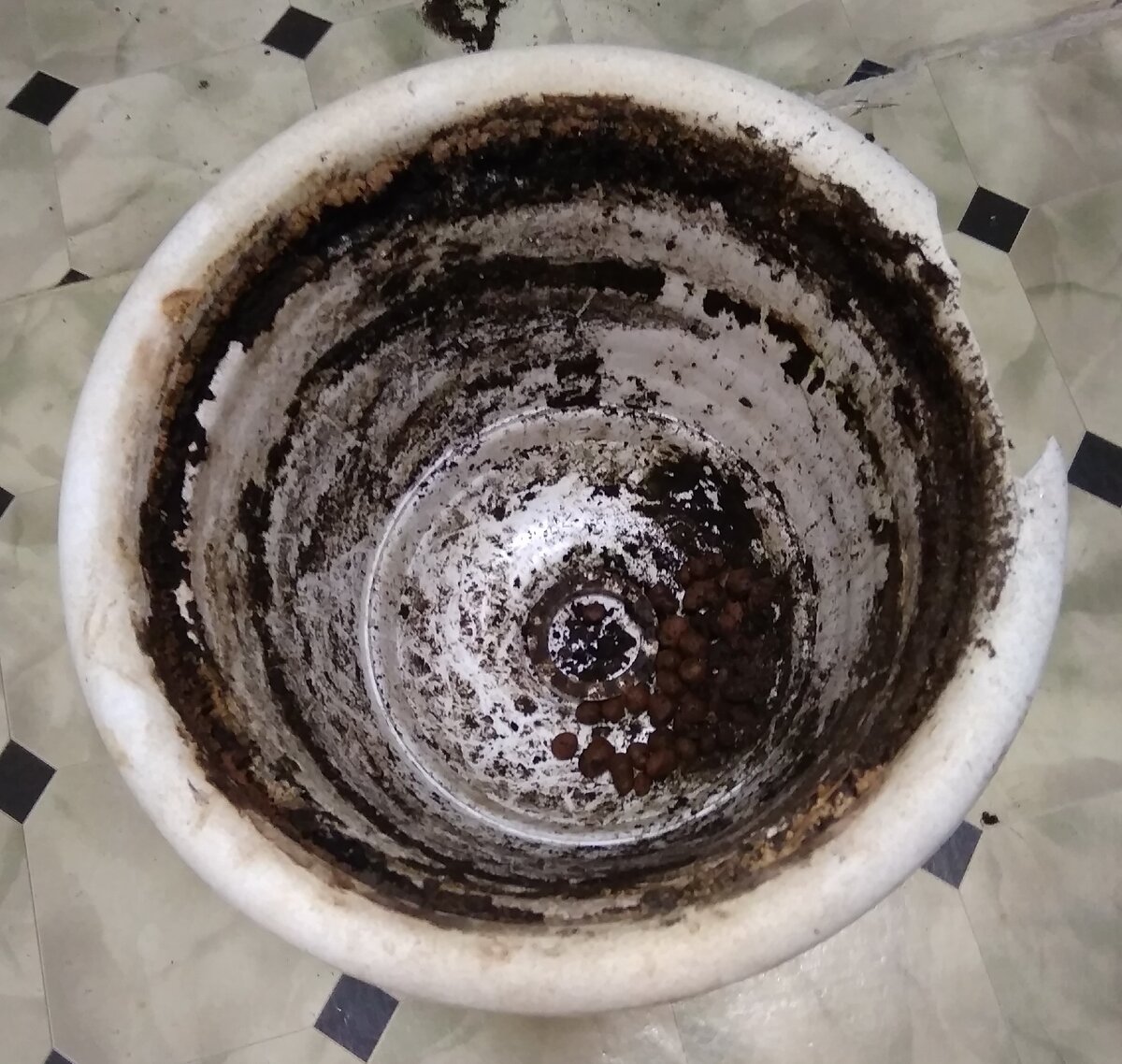 Фото автора. Сломанный вазон.