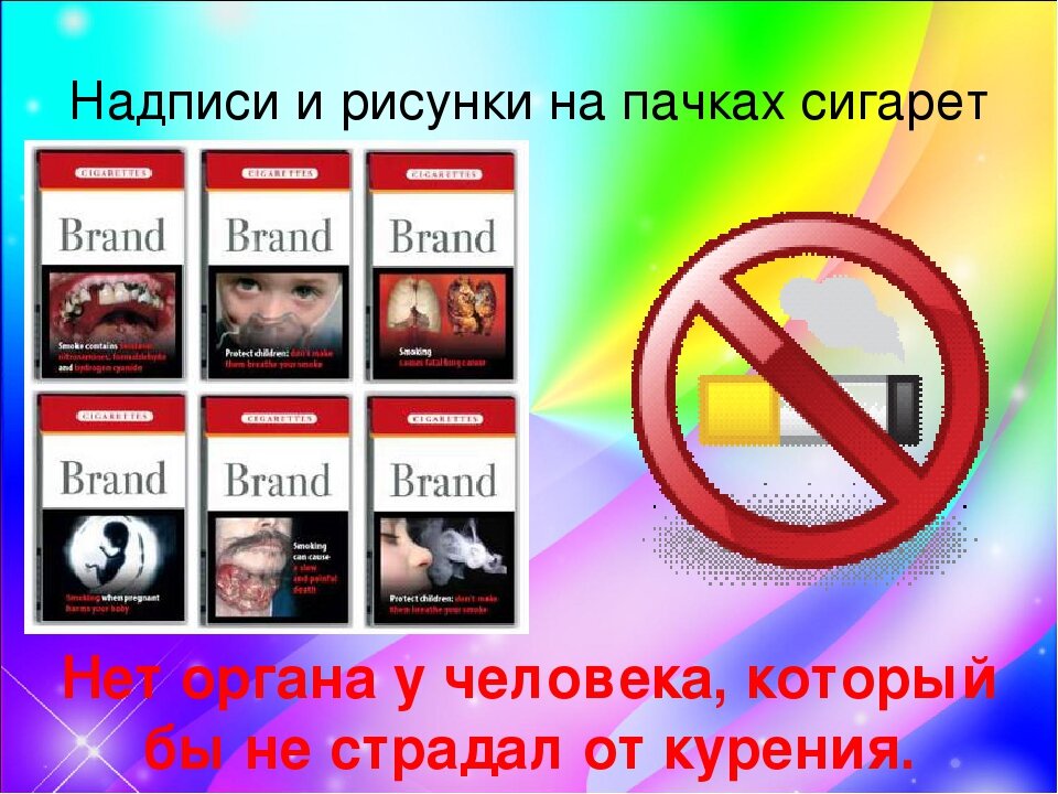Картинки с пачек сигарет с предупреждениями
