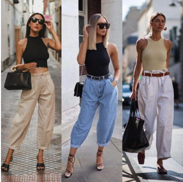 С чем носить джинсы-слоучи