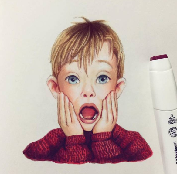 Знаменитости в мультяшном образе - автор рисунка Лера Кирьякова (найдено в открытых источниках)