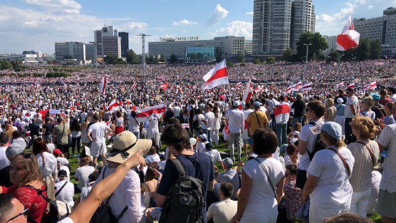 Митинг 16 августа, Минск, Стелла