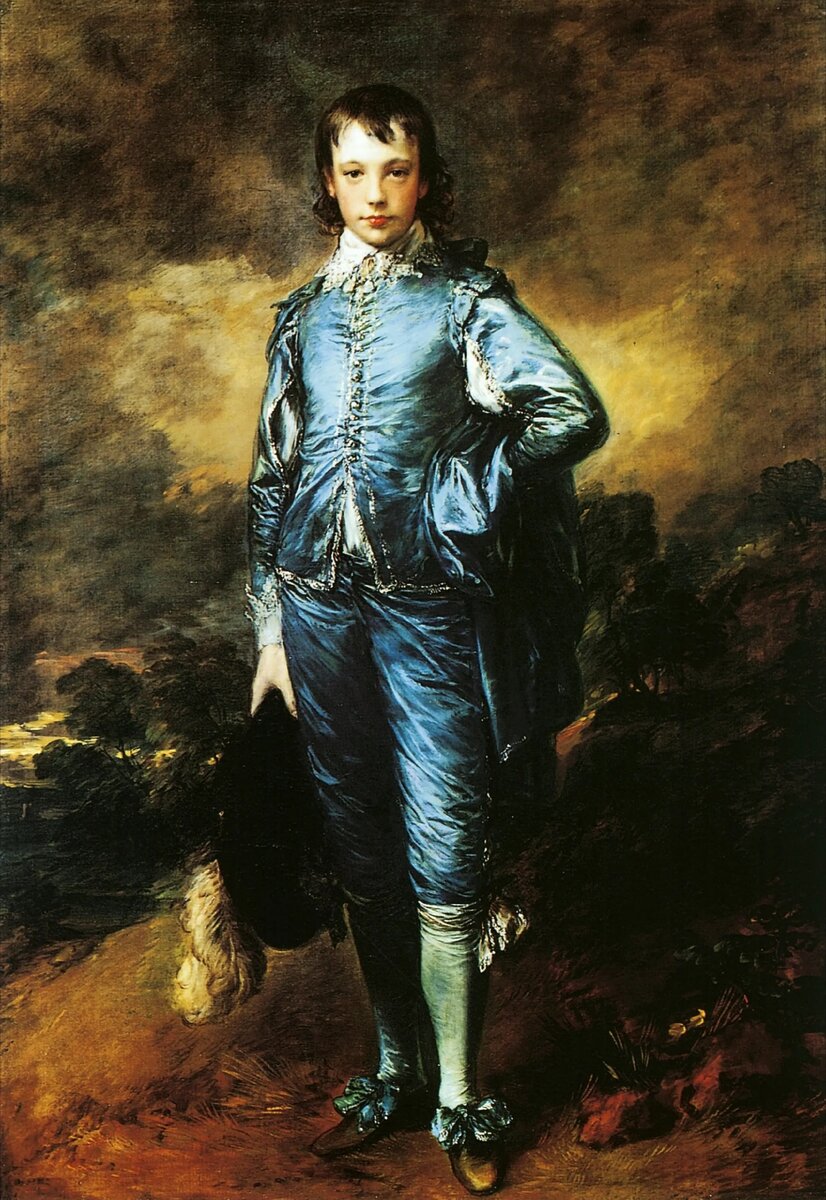 Томас Гейнсборо "Мальчик в голубом (Портрет Джонатана Баттла)", 1770. Библиотека, художественное собрание и ботанические сады Хантингтона, Калифорния, США.