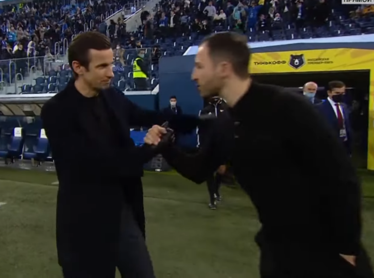 Семак и Тедеско. Источник фото: YouTube канал Матч ТВ.