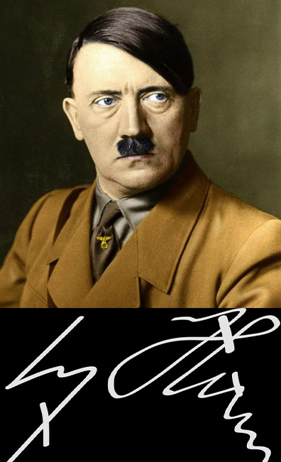 Рис. 2. Подпись Гитлера.