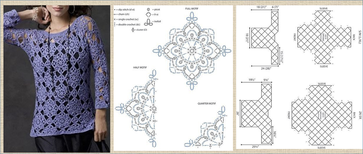 Плюс схемы. Жакет крючком мотивами розы. Блузка крючком из мотивов 2 цветов. Вязаная кофта крючком из мотивов толстая. Мотивы крючком жакеты часть 3.