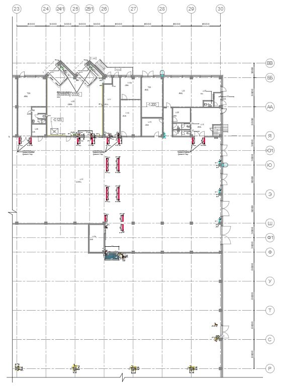 Фрагмент №3 плана производства работ по монтажу отбойников и ограждений