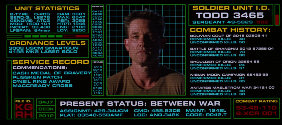 кадр из фильма с заслугами сержанта Тодда
