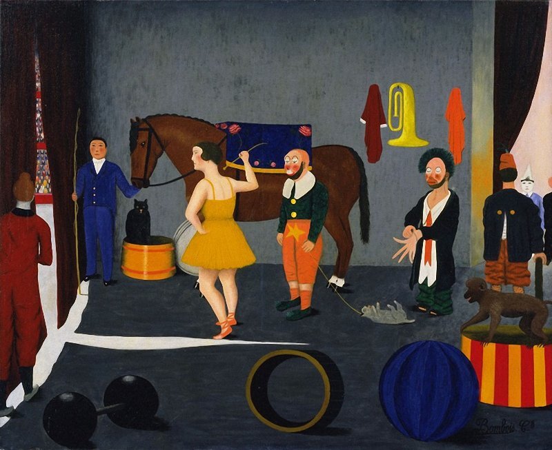 Before Entering the Ring. Camille Bombois. 1930-1935, The Museum of Modern Art, MoMA, New York