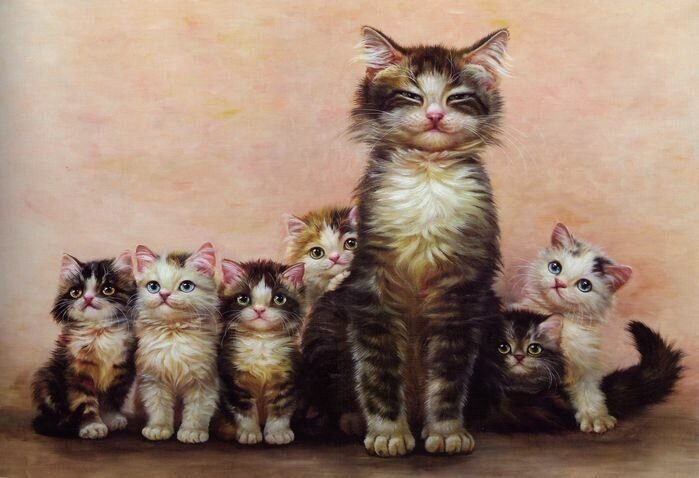 

Кошка с котятами Изображение взято из открытых источников Яндекс картинок